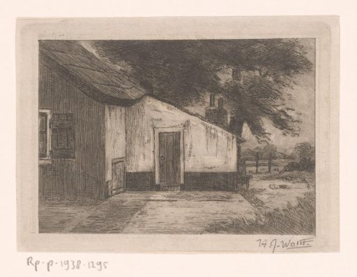 Side gable of a farmhouse