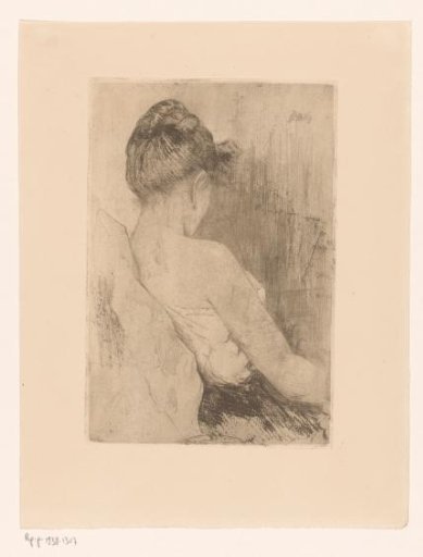 Woman, seen from the back