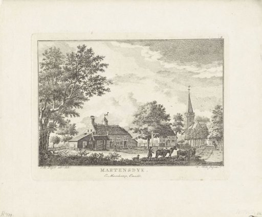 View of the village of Maartensdijk