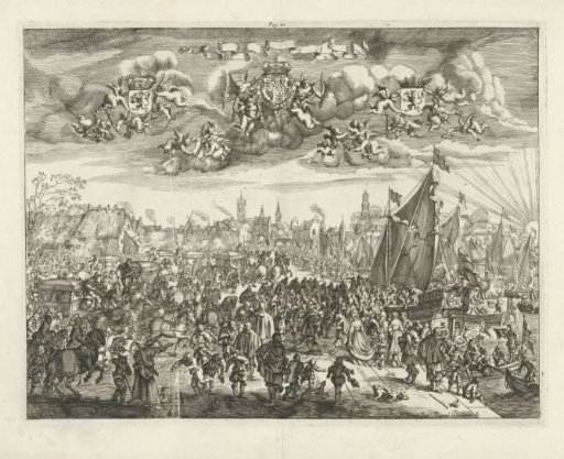Arrival of King Charles II of England at Delft, 1660