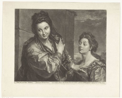Two Women by a Wall