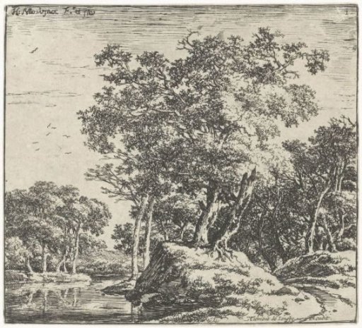 Landscape with Two Trees on a Hill