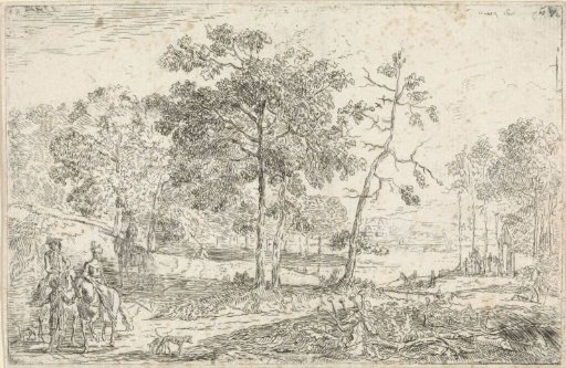 Landscape with riders