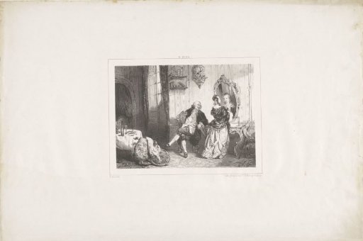 Man and Woman in an Eighteenth-Century Interior