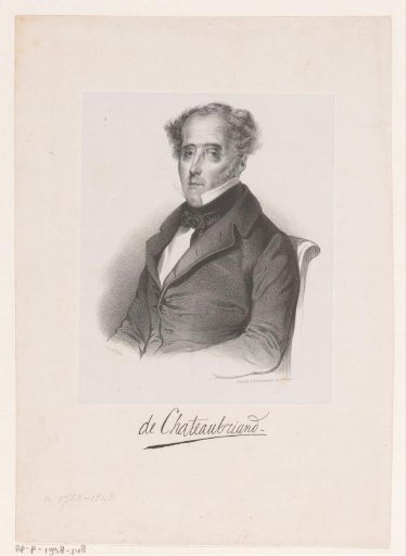 Portrait of François René de Chateaubriand
