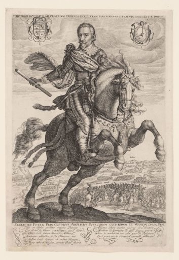 Equestrian portrait of Gustav II Adolf