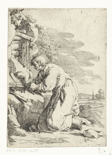 Kneeling Hermit in Prayer