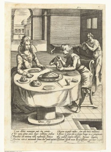 Man and woman at the table