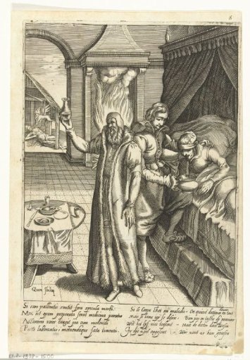 Doctor with a sick man