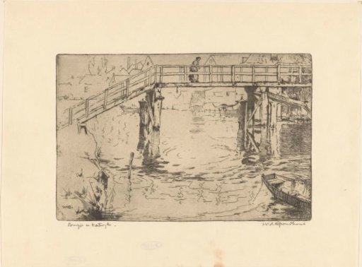Little bridge in Katwijk