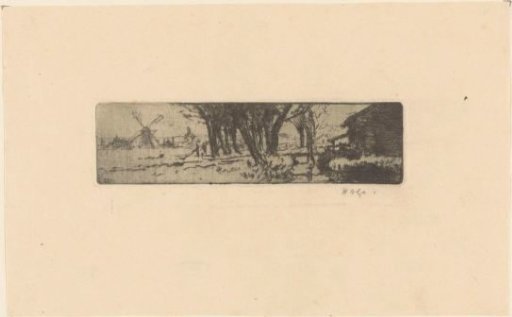 Landscape with Mill in the Binckhorst in The Hague