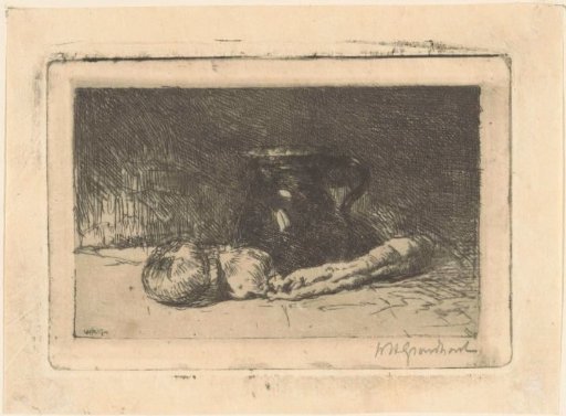 Still Life with Jug and Onions
