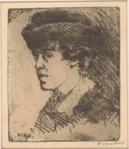 Portrait of an unknown woman