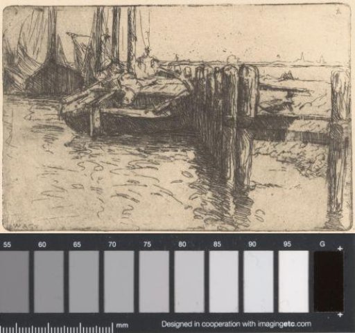 Barges in the Harbour of Volendam