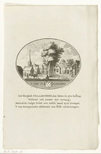 View of the Keizersdijk in the village of Cillaarshoek
