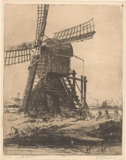 Mill by the Water near Leiden