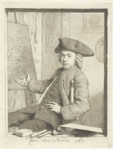 Self-portrait of Cornelis van Noorde
