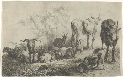 Landscape with cattle and a milkmaid