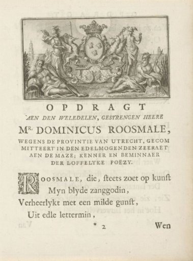 Minerva and Mercury with a Coat of Arms