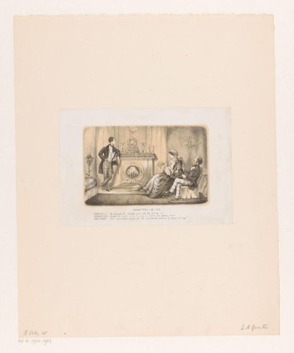 Two men and a widow in an interior