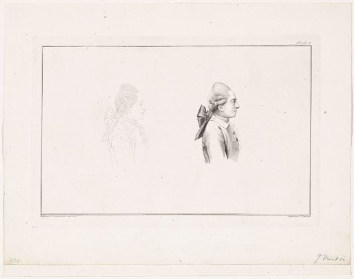 Portrait of a man, in profile