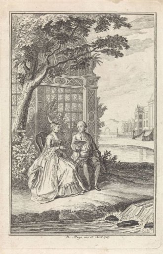 Man and Woman by a Summerhouse