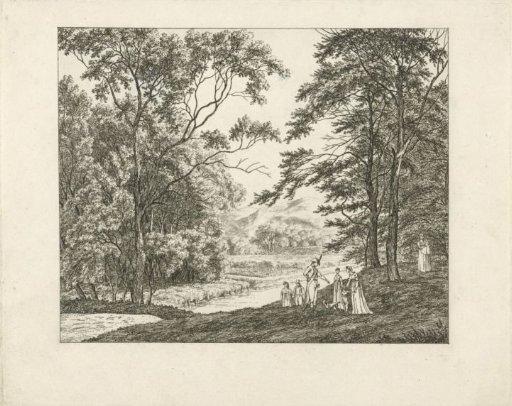 Walkers at the Country Estate Duin en Daal