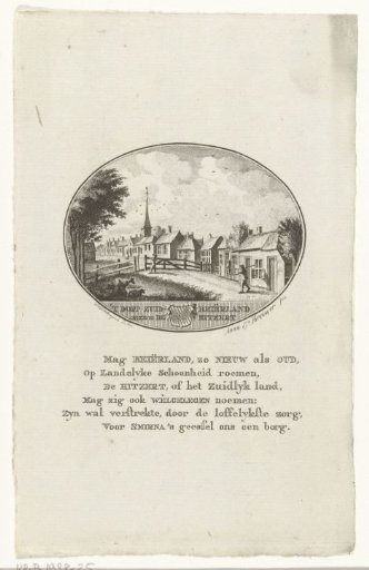 View of the village of Zuid-Beijerland