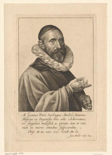 Portrait of Jan Pieterszoon Sweelinck