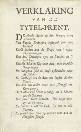 Text page belonging to: Apollo's Fair Gift, Part 1, 1743