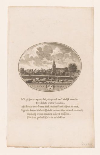 View of the village of Strijen