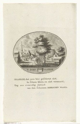 View of the village of Maasdam