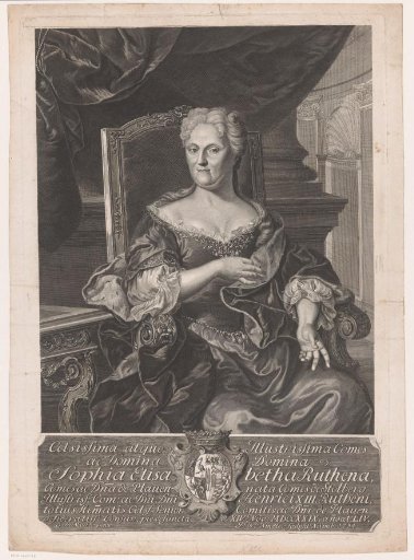 Portrait of Sophie Elisabeth, Countess Reuß-Untergreiz