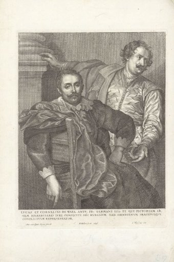 Portrait of Lucas de Wael and Cornelis de Wael
