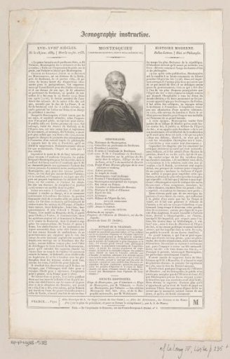 Portrait of Charles de Montesquieu