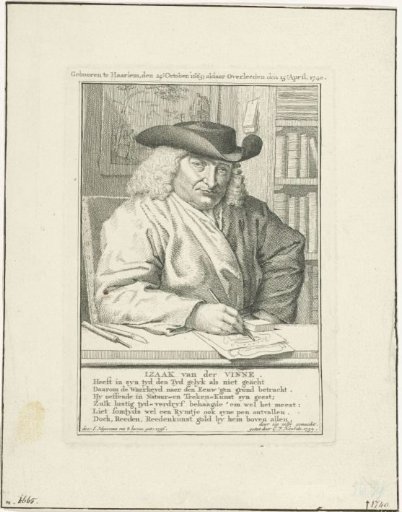 Portrait of Isaac Vincentsz. van der Vinne