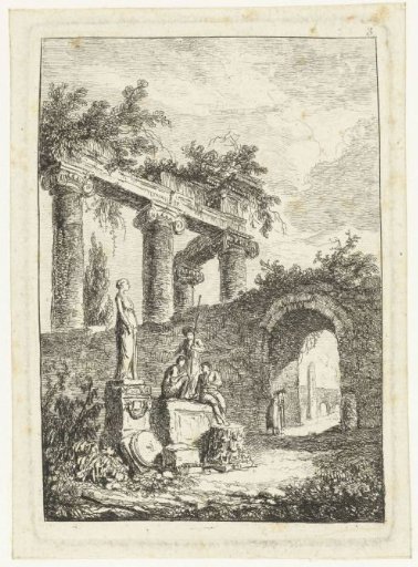 A statue for the ruin