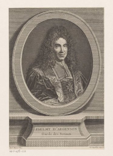 Portrait of Politician Marc-René de Voyer de Paulmy d'Argenson