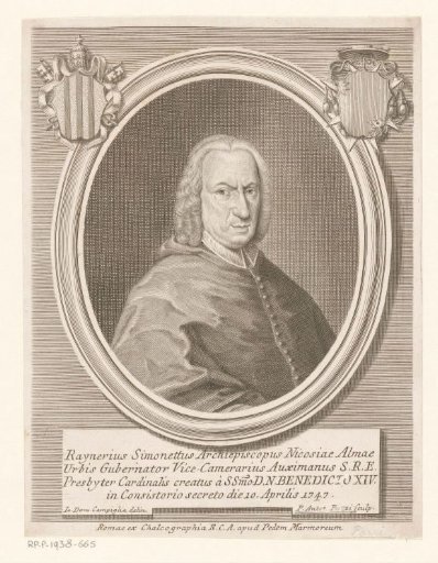 Portrait of Cardinal Raniero Felice Simonetti