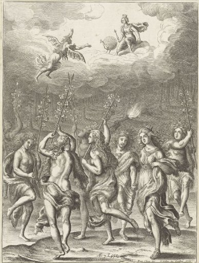Queen Amata and her Daughter Lavinia Dancing with the Bacchantes