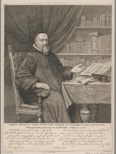 Portrait of Tobias Govertsz. van den Wyngaert at the age of 80