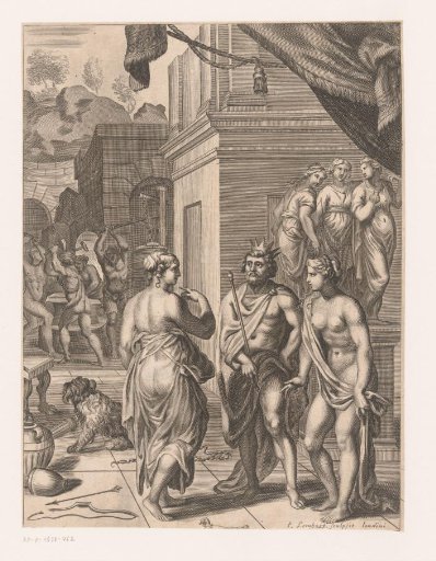 King with two women