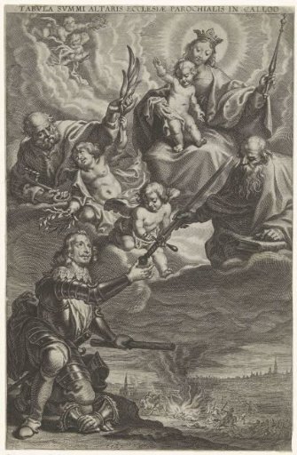 Sacra conversazione with Ferdinand of Austria and the Battle of Kallo
