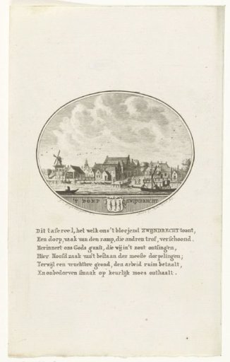 View of the village of Zwijndrecht