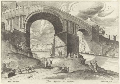 View of a bridge of the city of Segovia