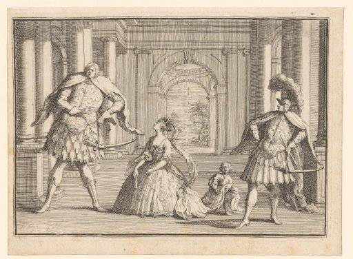 Scene with grotesque figures