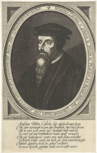 Portrait of the Reformer Johannes Calvin
