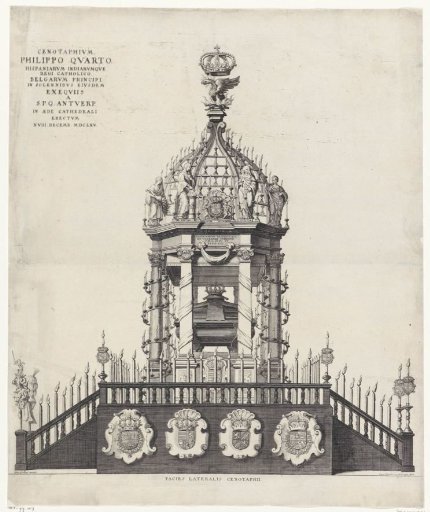 Cenotaph for King Philip IV of Spain in the Cathedral of Antwerp, 1665