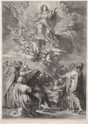The Assumption of Mary with the Apostles