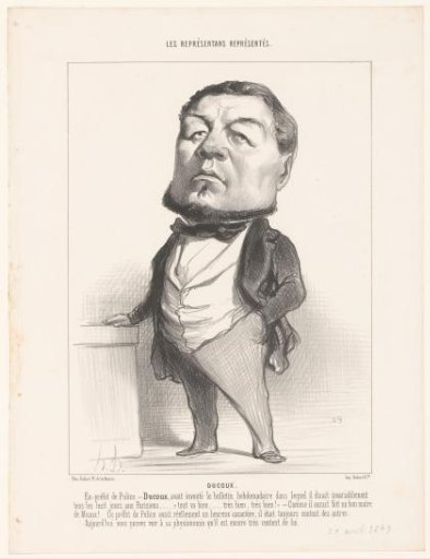 Caricature of François-Joseph Ducoux